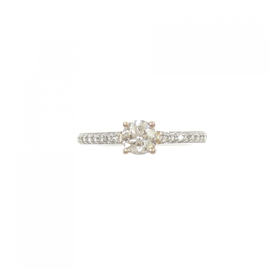 PT950/K18PG DIAMOND RING - 2