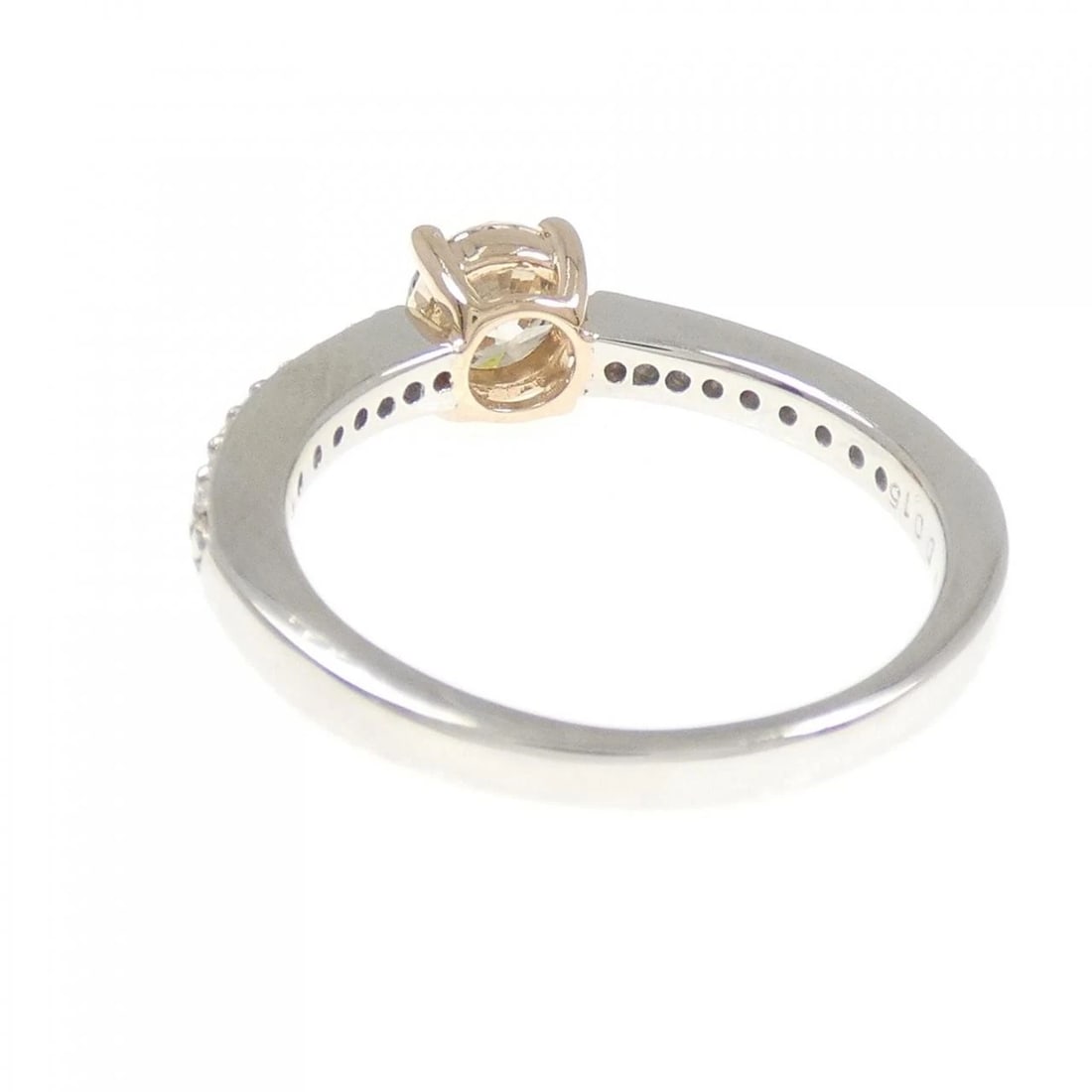 PT950/K18PG DIAMOND RING - 3