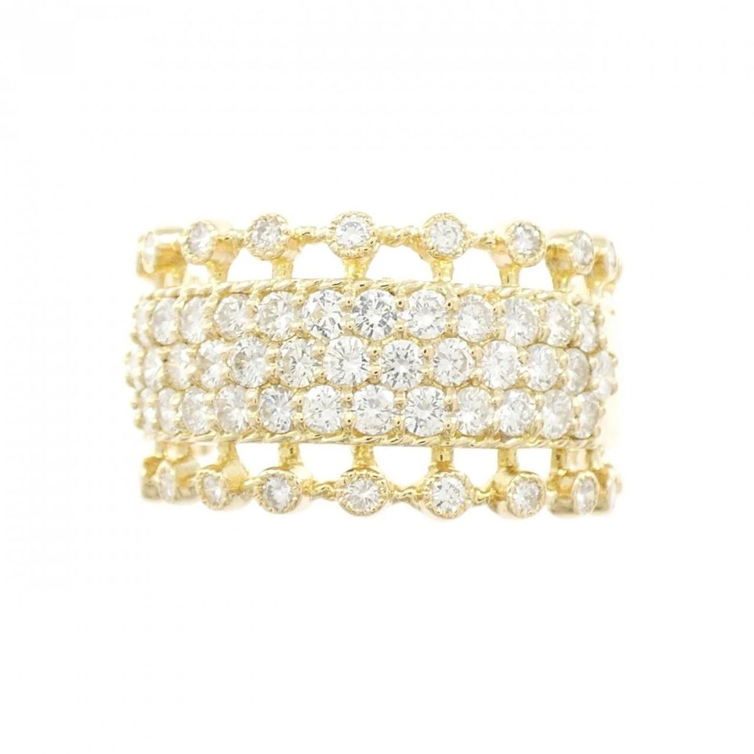 K18YG DIAMOND RING - 2