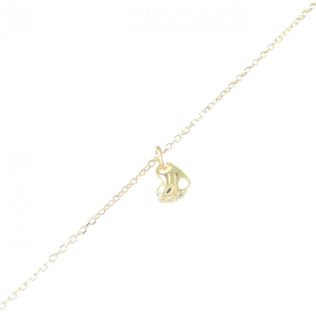 K18YG HEART DIAMOND BRACELET: K18YG Heart Diamond Bracelet Brand: Unbranded Type/Style: Bracelet Material: K18YG Color: YG Size: Actual Size Max width approx: 9.7mm Size 18cm Accessories: None Accessories Notice: When purchasing