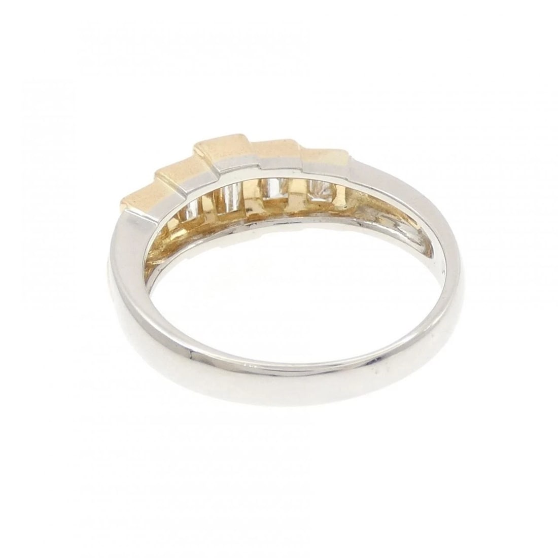 K18YG/PT900 DIAMOND RING - 2
