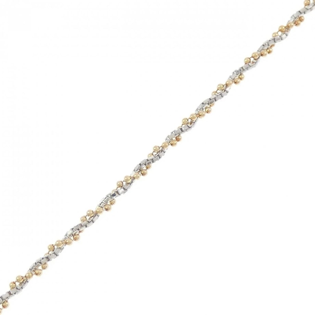 K18YG/PT850 BRACELET: K18YG/PT850 bracelet Brand: Unbranded Type/Style: bracelet Material: K18YG/PT850 Color: YG Size: Actual Size Max width approx: 2.3mm Size 18cm Accessories: None Accessories Notice: When purchasing