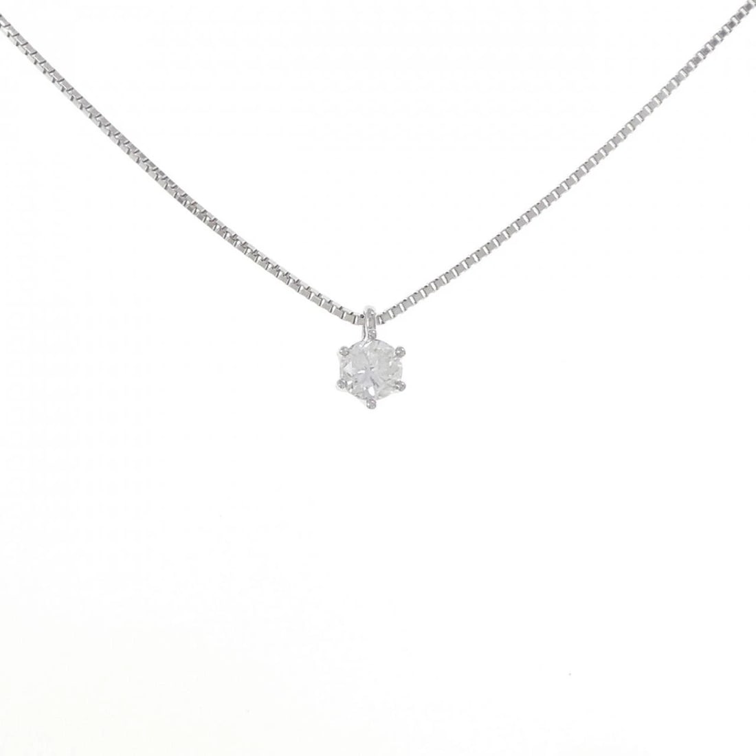 PT900/PT850 SOLITAIRE DIAMOND NECKLACE: PT900/PT850 Solitaire Diamond Necklace Brand: Unbranded Type/Style: Diamond Necklace Material: PT900/PT850 Color: Size: Actual Size Pendant length approx. x width approx.: 7.3mmx4.6mm Chain maximum