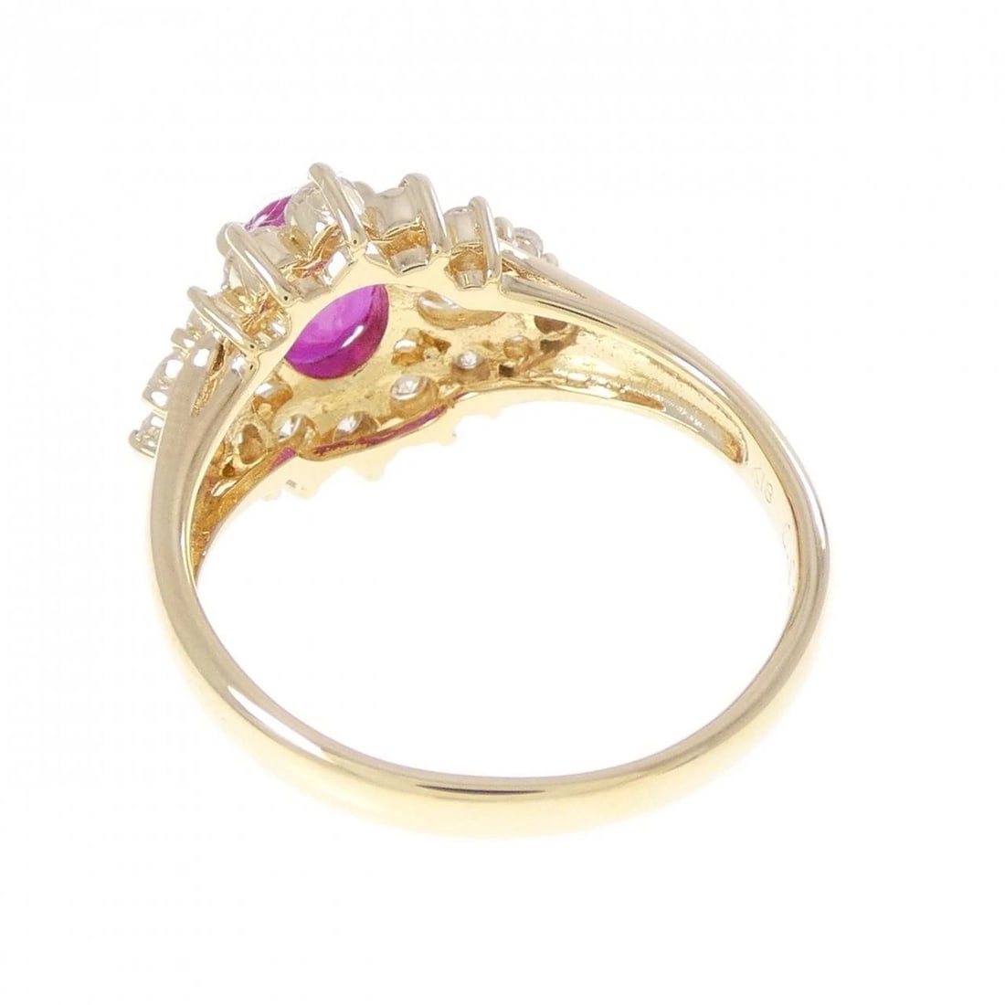 18K YELLOW GOLD RUBY RING - 3