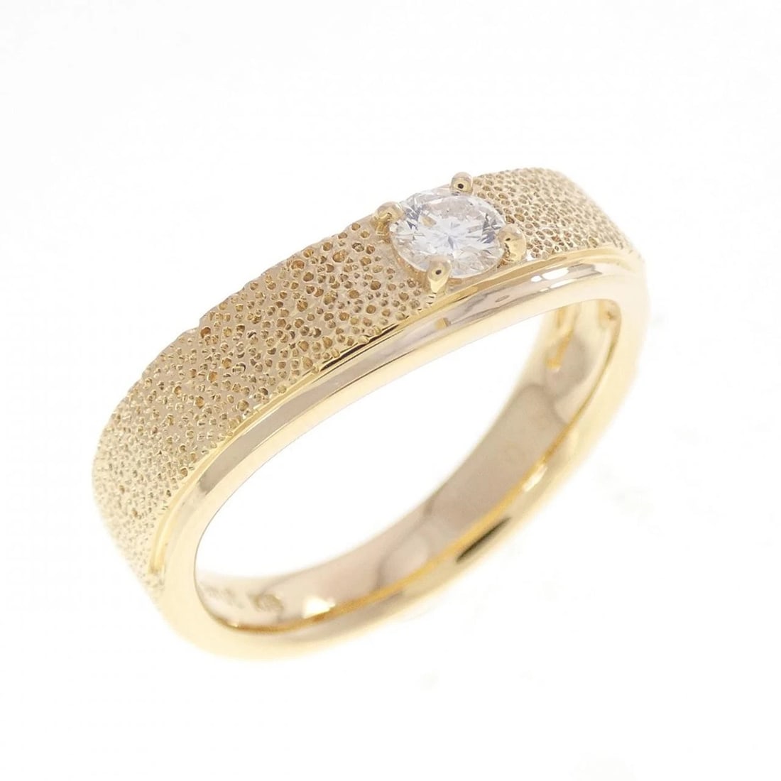 K18YG DIAMOND RING: K18YG Diamond Ring Brand: Unbranded Type/Style: Diamond Ring Material: K18YG Color: YG Size: US6 1/4 Accessories: None Accessories Notice: When purchasing pre-owned goods, please refer to the photos
