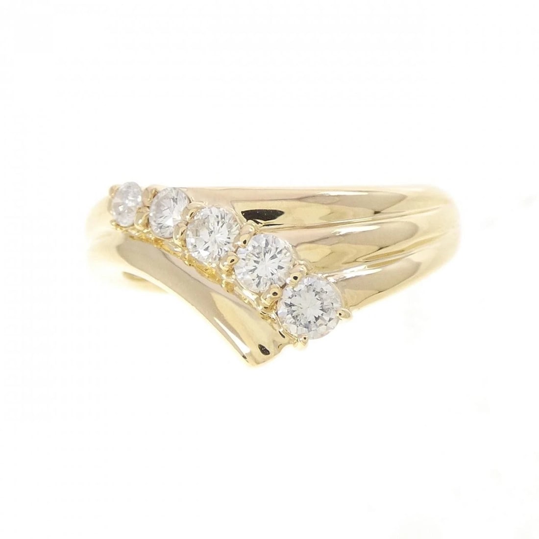 K18YG DIAMOND RING - 2