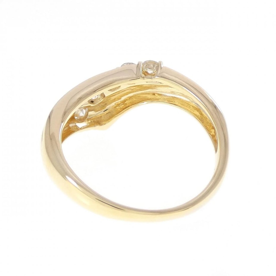 K18YG DIAMOND RING - 3