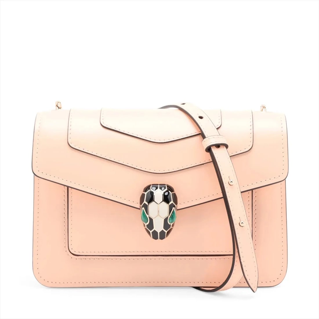 BVLGARI SERPENTI FOREVER LEATHER CHAIN SHOULDER BAG: Bvlgari Serpenti Forever Leather Chain Shoulder Bag Brand: Bvlgari Type/Style: Shoulder Bag Material: Leather Color: Pink Size: Height:5.1inchLength:7.5inchDepth:3.0inch Accessories: None