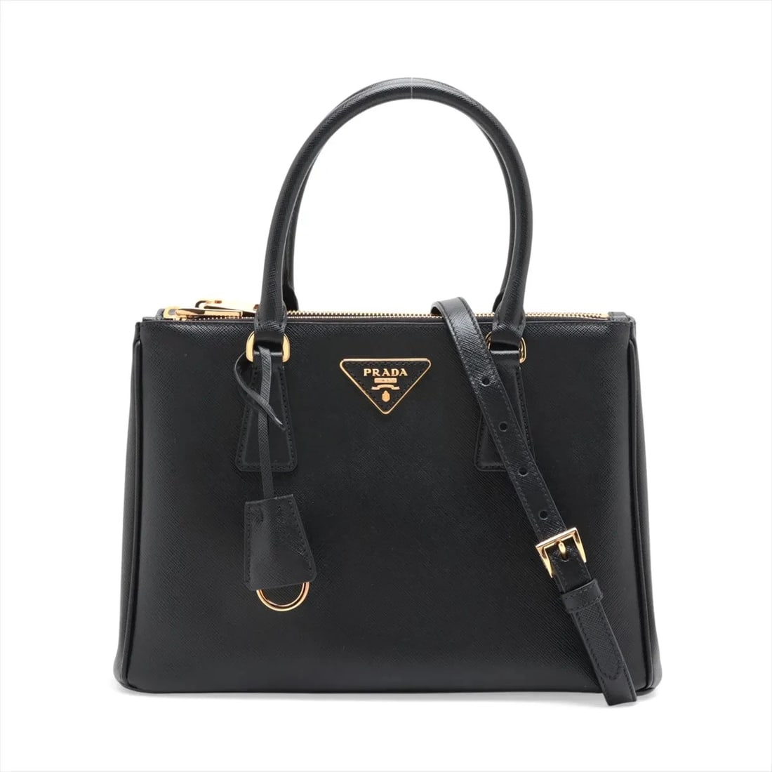 PRADA SAFFIANO LUX LEATHER HANDBAG BLACK: Prada Saffiano Lux Leather Handbag Black Brand: Prada Type/Style: Top Handle Bag Material: Leather Color: Black Size: Height:7.7inchLength:11.6inchDepth:5.1inch Accessories: None Accessori