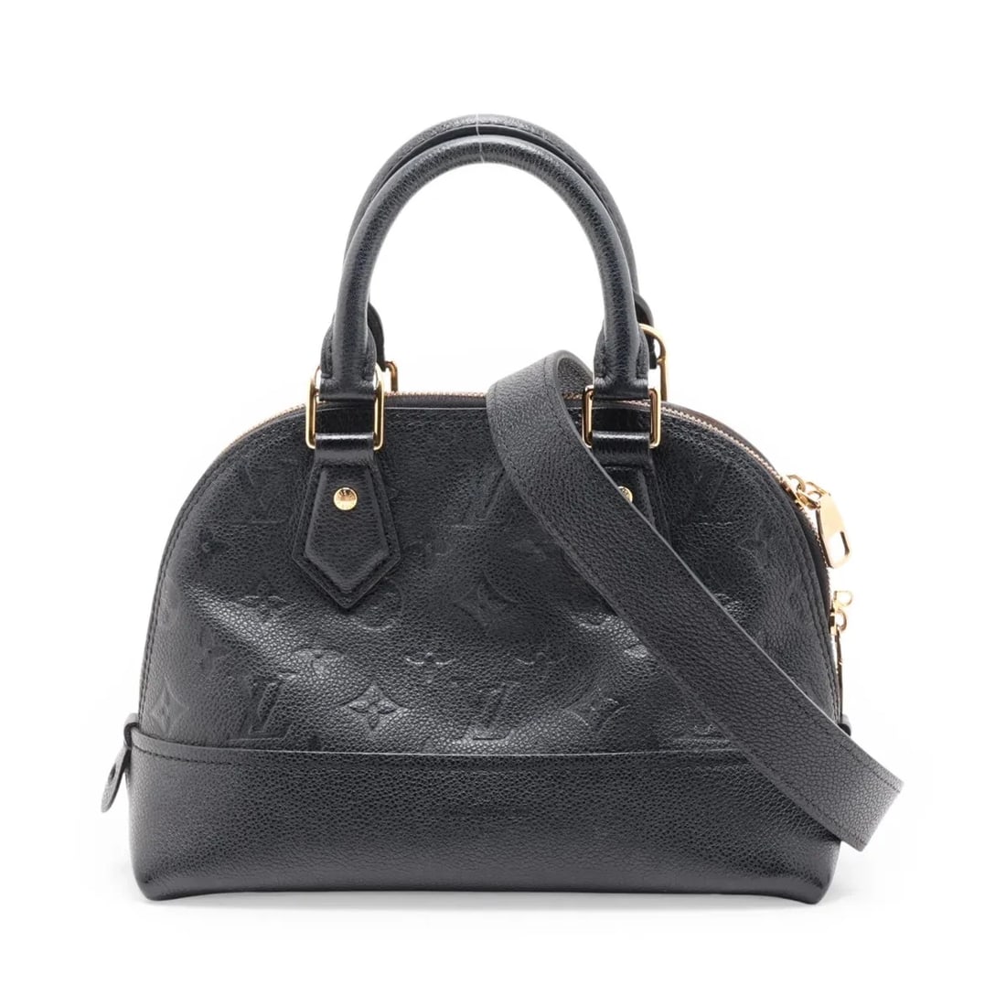 LOUIS VUITTON MONOGRAM EMPREINTE NEO ALMA: Louis Vuitton monogram empreinte Neo Alma Brand: Louis Vuitton Type/Style: Top Handle Bag Material: monogram Color: Black Size: Height:6.9inchLength:9.3inchDepth:4.5inch Accessories: None