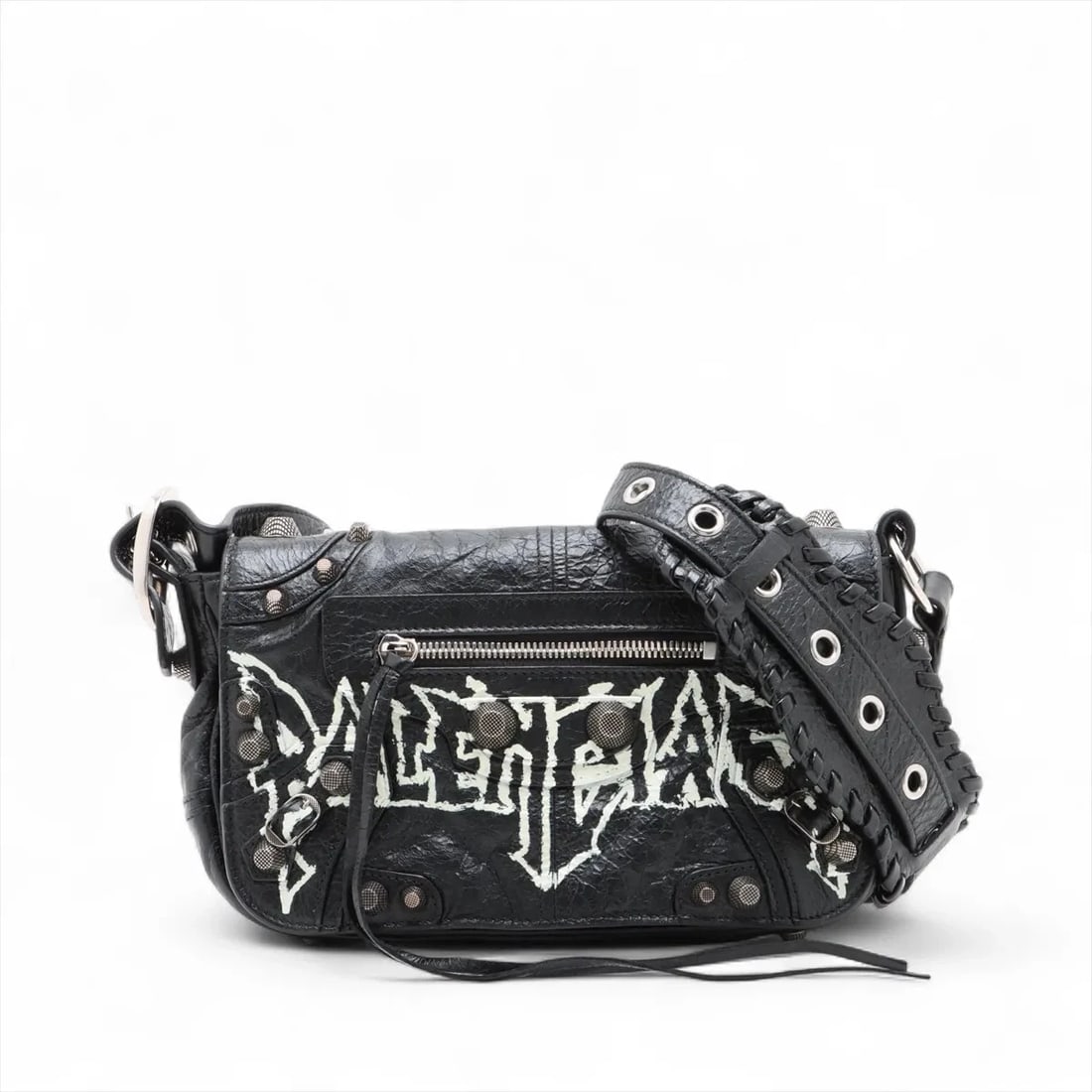 BALENCIAGA LUKAGOR XS LEATHER SHOULDER BAG: Balenciaga Lukagor XS Leather Shoulder bag Brand: Balenciaga Type/Style: Shoulder Bag Material: Leather Color: Black Size: Height:5.7inchLength:9.1inchDepth:2.2inch Accessories: None Accessories
