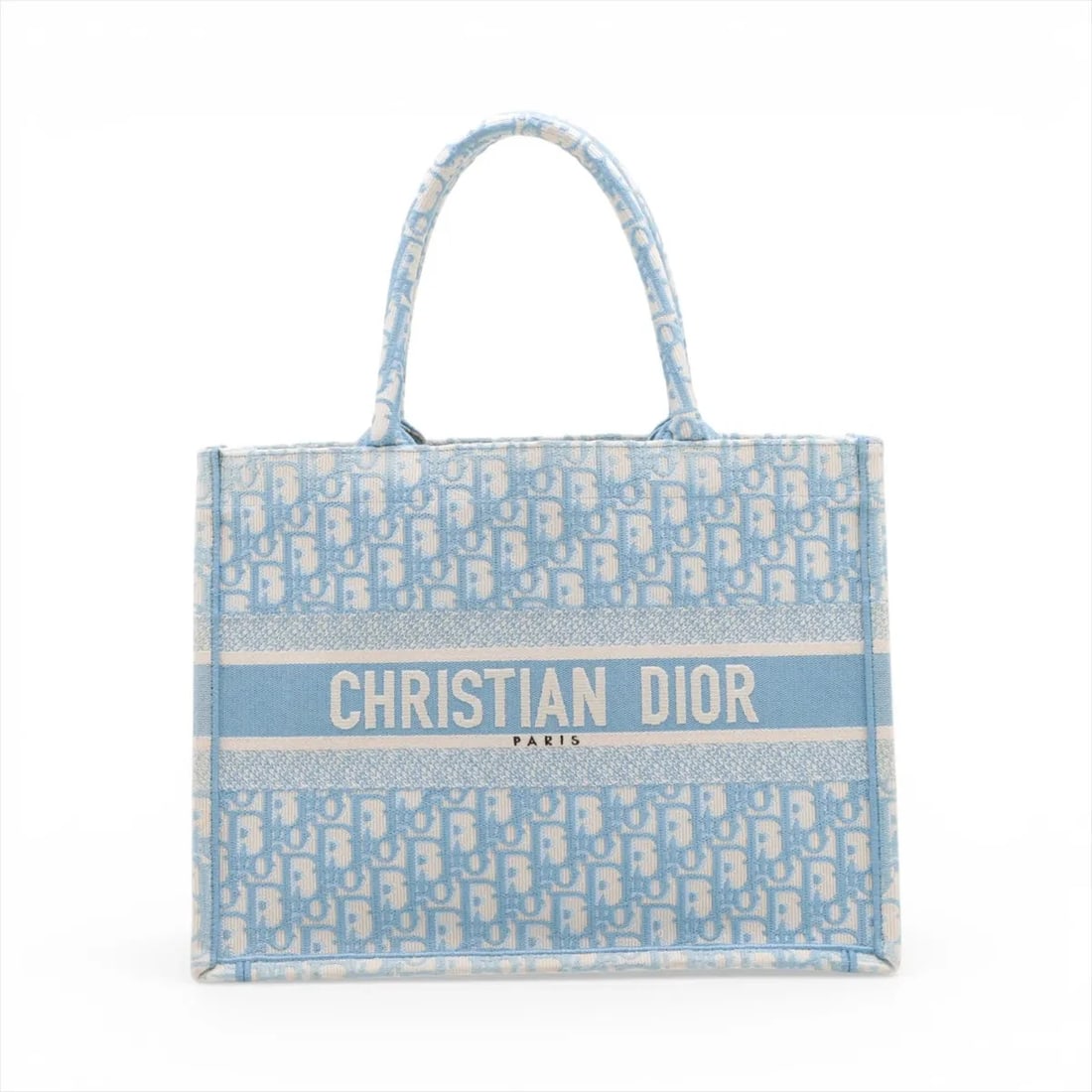 CHRISTIAN DIOR OBLIQUE CANVAS TOTE BAG: Christian Dior Oblique canvas Tote bag Brand: Christian Dior Type/Style: Tote Material: canvas Color: Blue Size: Height:10.8inchLength:14.2inchDepth:6.3inch Accessories: None Accessories N
