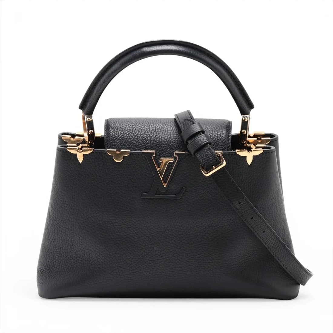 LOUIS VUITTON PARNASSEA CAPUCINES: Louis Vuitton Parnassea Capucines Brand: Louis Vuitton Type/Style: Top Handle Bag Material: None Color: Black Size: Height:8.3inchLength:12.2inchDepth:4.1inch Accessories: None Accessories
