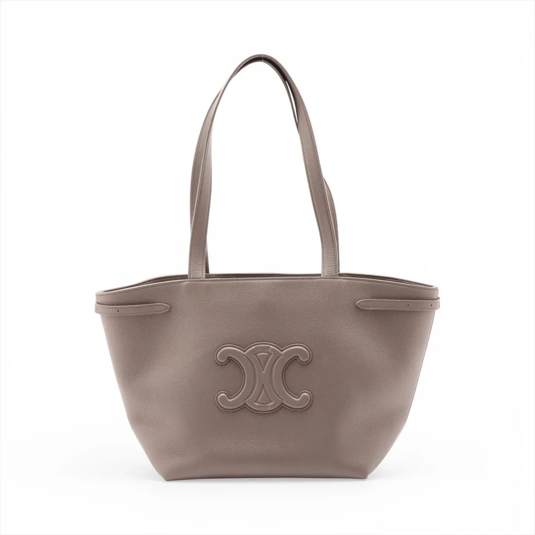 CELINE MEDIUM CABAS ANAIS LEATHER TOTE BAG: Celine Medium Cabas Anais Leather Tote bag Brand: Celine Type/Style: Tote Material: Leather Color: Greige Size: Height:9.6inchLength:9.6inchDepth:4.5inch Accessories: None Accessories Noti