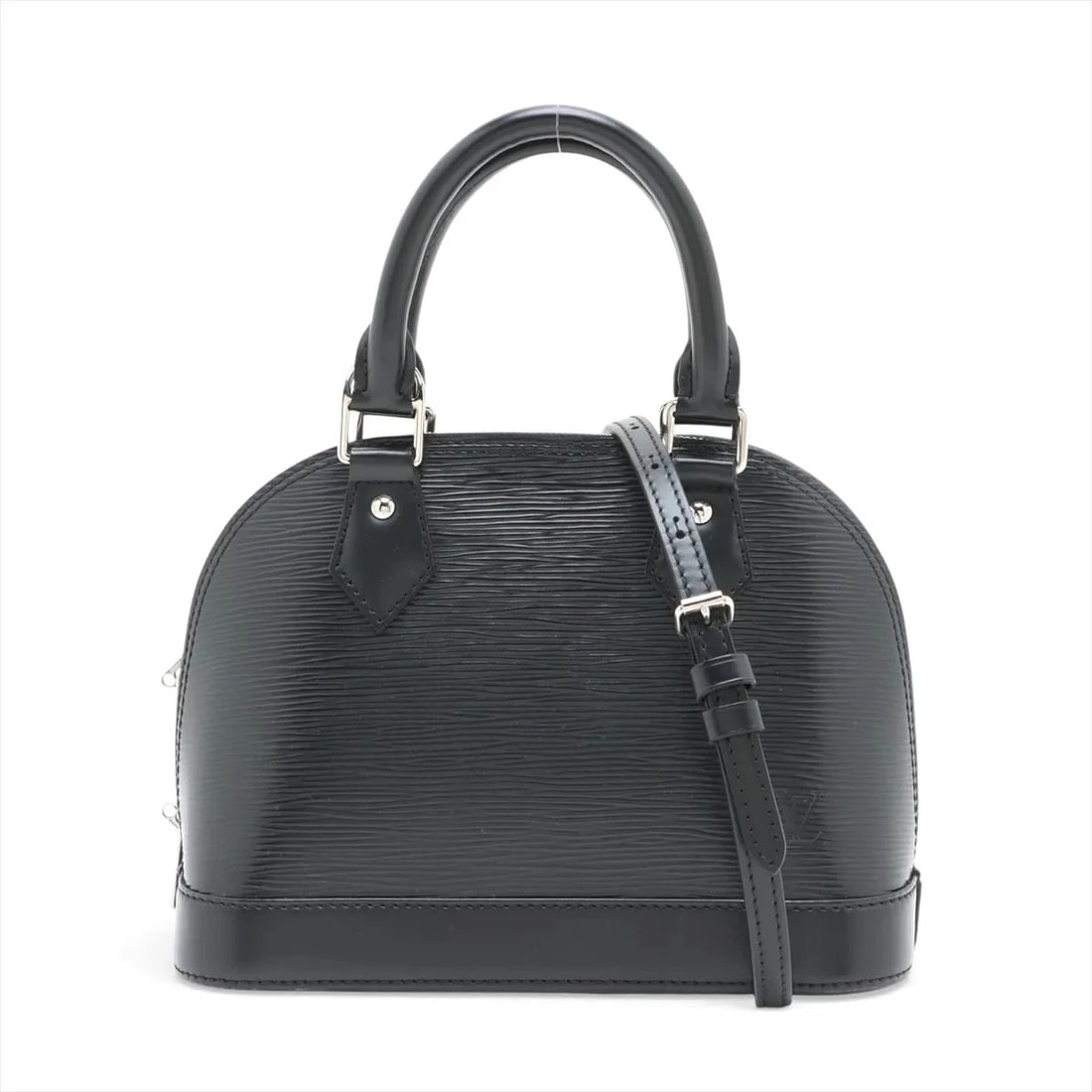 LOUIS VUITTON EPI ALMA BB: Louis Vuitton Epi Alma BB Brand: Louis Vuitton Type/Style: Top Handle Bag Material: None Color: Black Size: Height:6.7inchLength:9.3inchDepth:4.5inch Accessories: None Accessories Notice: When