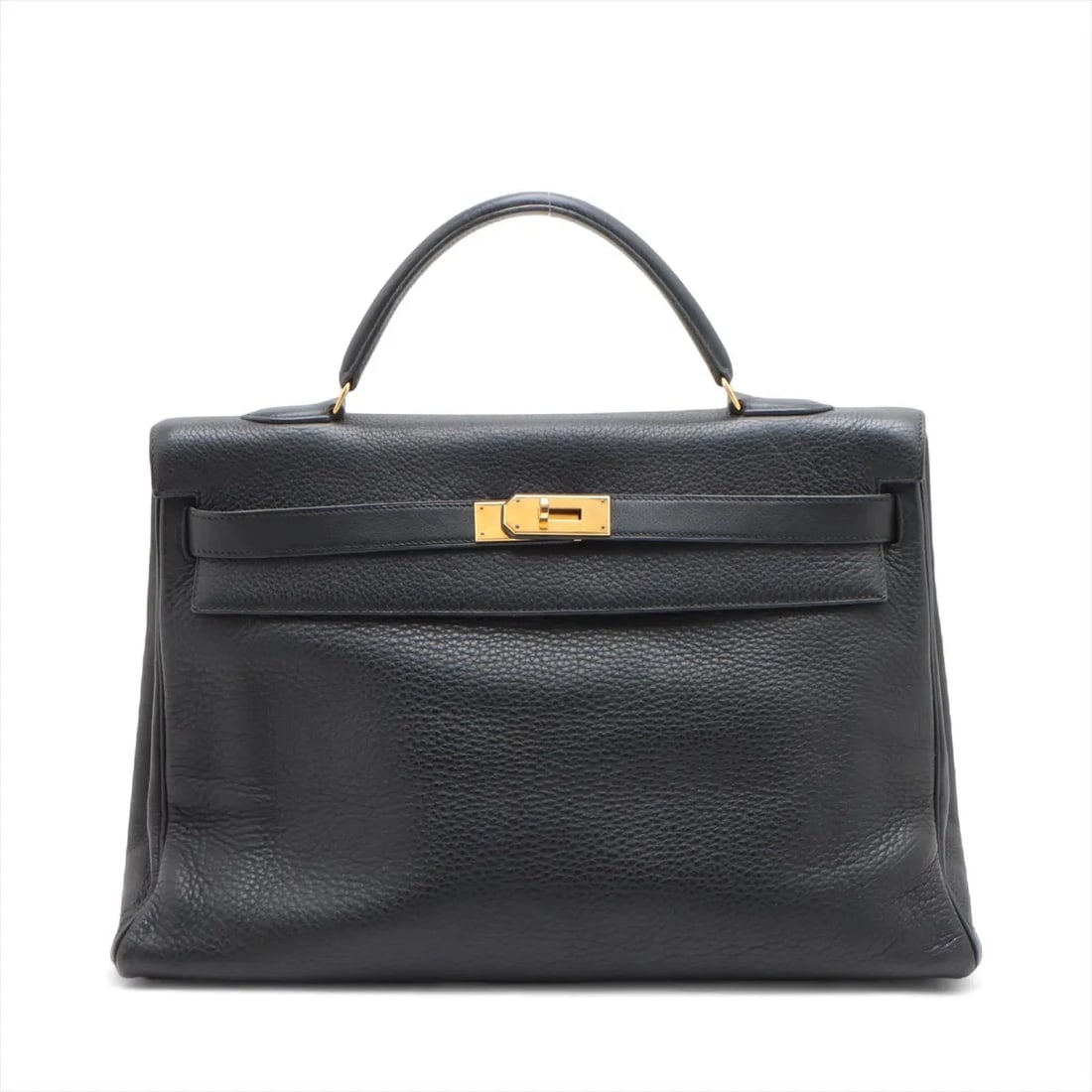 HERMES KELLY 40 LE TOURNAY TAURILLON CLEMENCE BLACK GOLD METAL: Hermes Kelly 40 Le Tournay Taurillon Clemence Black Gold Metal Brand: Hermes Type/Style: Top Handle Bag Material: Taurillon Clemence Color: Black Size: Height:9.8inchLength:15.9inchDepth:5.9inch A
