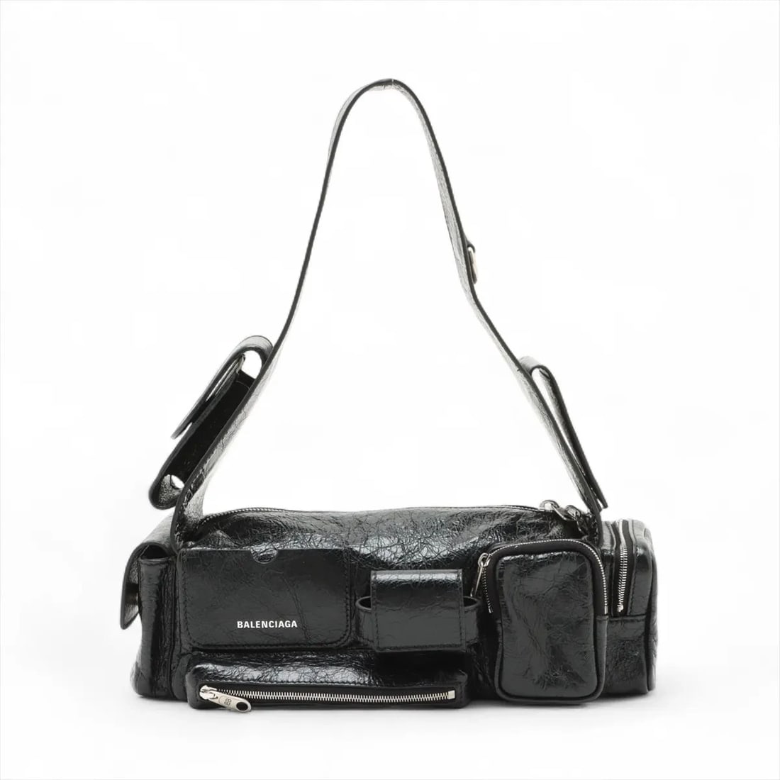 BALENCIAGA SUPER BUSY LEATHER SHOULDER BAG (1 of 5)
