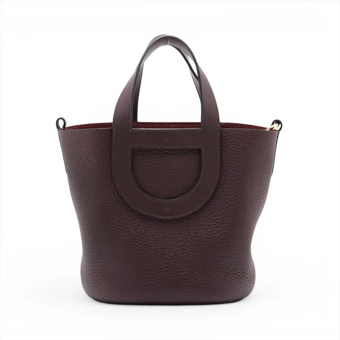 HERMES IN THE LOOP 18 TAURILLON CLEMENCE ? VEAU SWIFT ROUGE: Hermes In the loop 18 Taurillon Clemence ? Veau Swift Rouge Brand: Hermes Type/Style: Top Handle Bag Material: Taurillon Clemence ? Veau Swift Color: Rouge serie Size:
