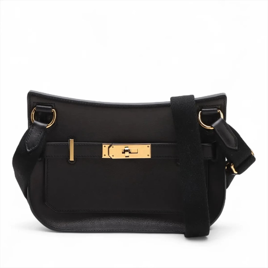 HERMES GYPSIERE MINI EVERGLAIN BLACK GOLD METAL: Hermes Gypsiere mini Everglain Black Gold Metal Brand: Hermes Type/Style: Shoulder Bag Material: Everglain Color: Black Size: Height:6.1inchLength:8.7inchDepth:2.2inch Accessories: None Ac