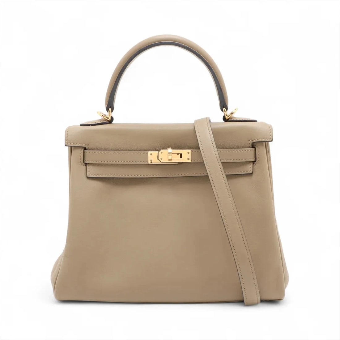 HERMES KELLY 25 LE TOURNAY VEAU SWIFT BEIGE MALFA GOLD METAL: Hermes Kelly 25 Le Tournay Veau Swift beige malfa Gold Metal Brand: Hermes Type/Style: Top Handle Bag Material: Veau Swift Color: beige malfa Size: Height:6.9inchLength:9.4inchDepth:3.9inch Access