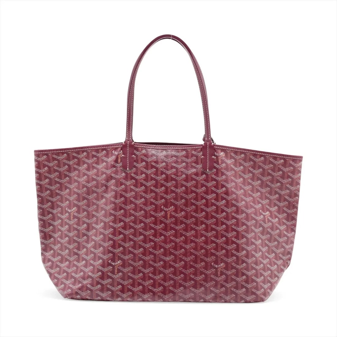 GOYARD SAINT LOUIS PM PVC & LEATHER TOTE BAG: Goyard Saint Louis PM PVC & leather Tote bag Brand: Goyard Type/Style: Tote Material: PVC & leather Color: Bordeaux Size: Height:10.0inchLength:13.4inchDepth:5.5inch Accessories: None Acce