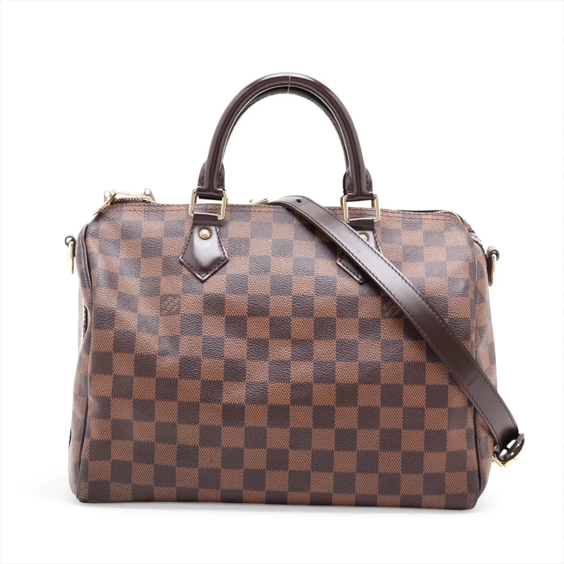 LOUIS VUITTON DAMIER SPEEDY BANDOULIERE 30 BROWN: Louis Vuitton Damier Speedy Bandouliere 30 Brown Brand: Louis Vuitton Type/Style: Top Handle Bag Material: None Color: Brown Size: Height:8.5inchLength:12.0inchDepth:6.9inch Accessories: None