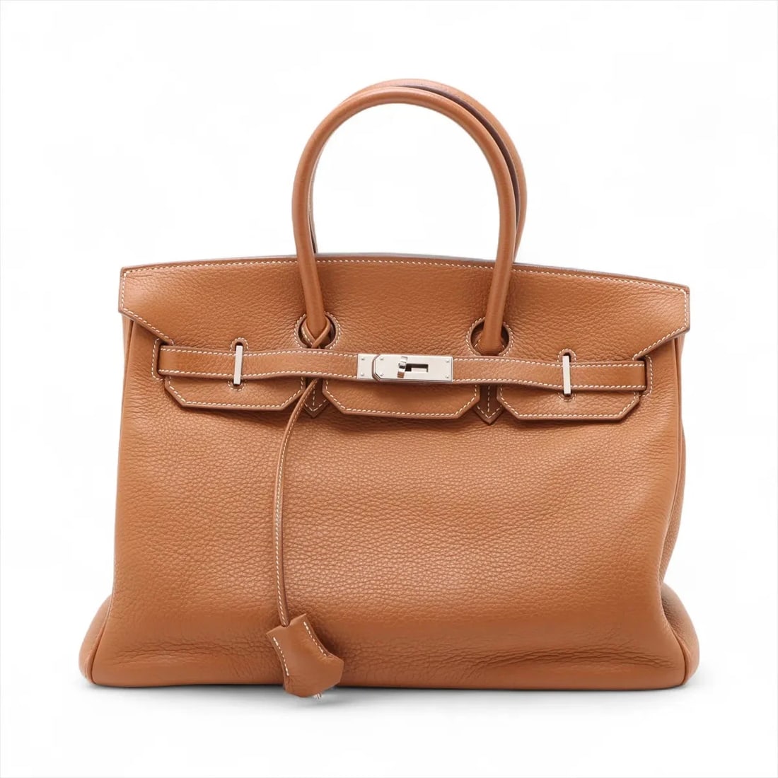 HERMES BIRKIN 35 LE TOURNAY TAURILLON CLEMENCE GOLD SILVER METAL: Hermes Birkin 35 Le Tournay Taurillon Clemence Gold Silver Metal Brand: Hermes Type/Style: Top Handle Bag Material: Taurillon Clemence Color: Gold Size: Height:9.4inchLength:13.8inchDepth:7.1inch