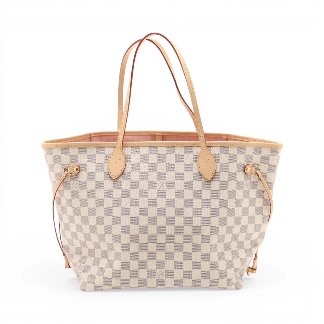 LOUIS VUITTON DAMIER AZURE NEVERFULL MM WHITE: Louis Vuitton Damier Azure Neverfull MM White Brand: Louis Vuitton Type/Style: Tote Material: None Color: White Size: Height:11.2inchLength:12.6inchDepth:6.3inch Accessories: None Accessor