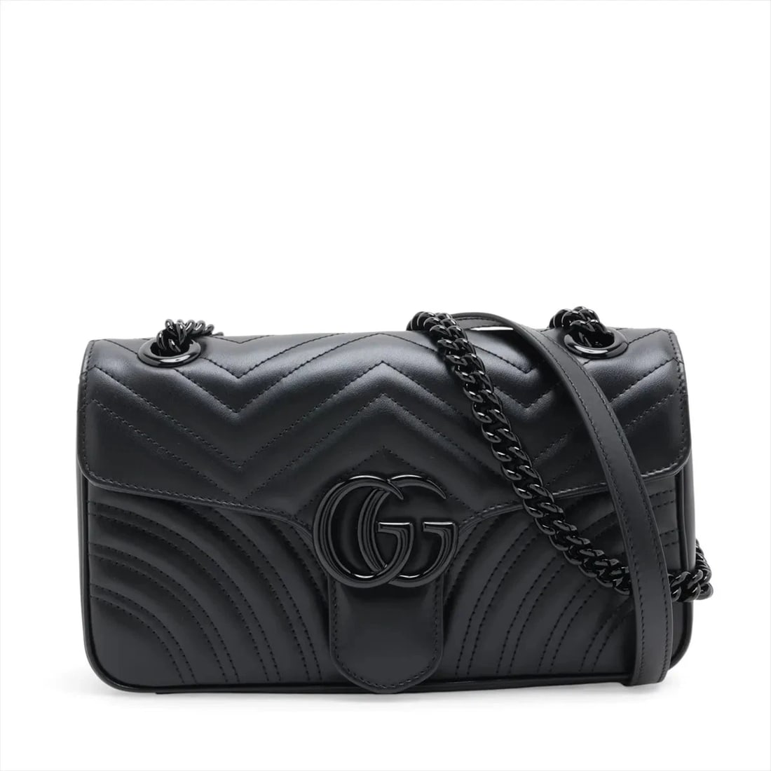GUCCI GG MARMONT LEATHER CHAIN SHOULDER BAG (1 of 5)