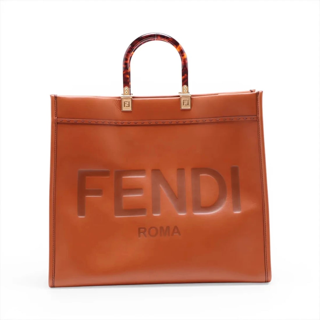 FENDI SUNSHINE TOTE BAG: Fendi Sunshine Tote bag Brand: Fendi Type/Style: Tote Material: Leather Color: Brown Size: Height:13.2inchLength:15.7inchDepth:7.5inch Accessories: None Accessories Notice: When purchasing