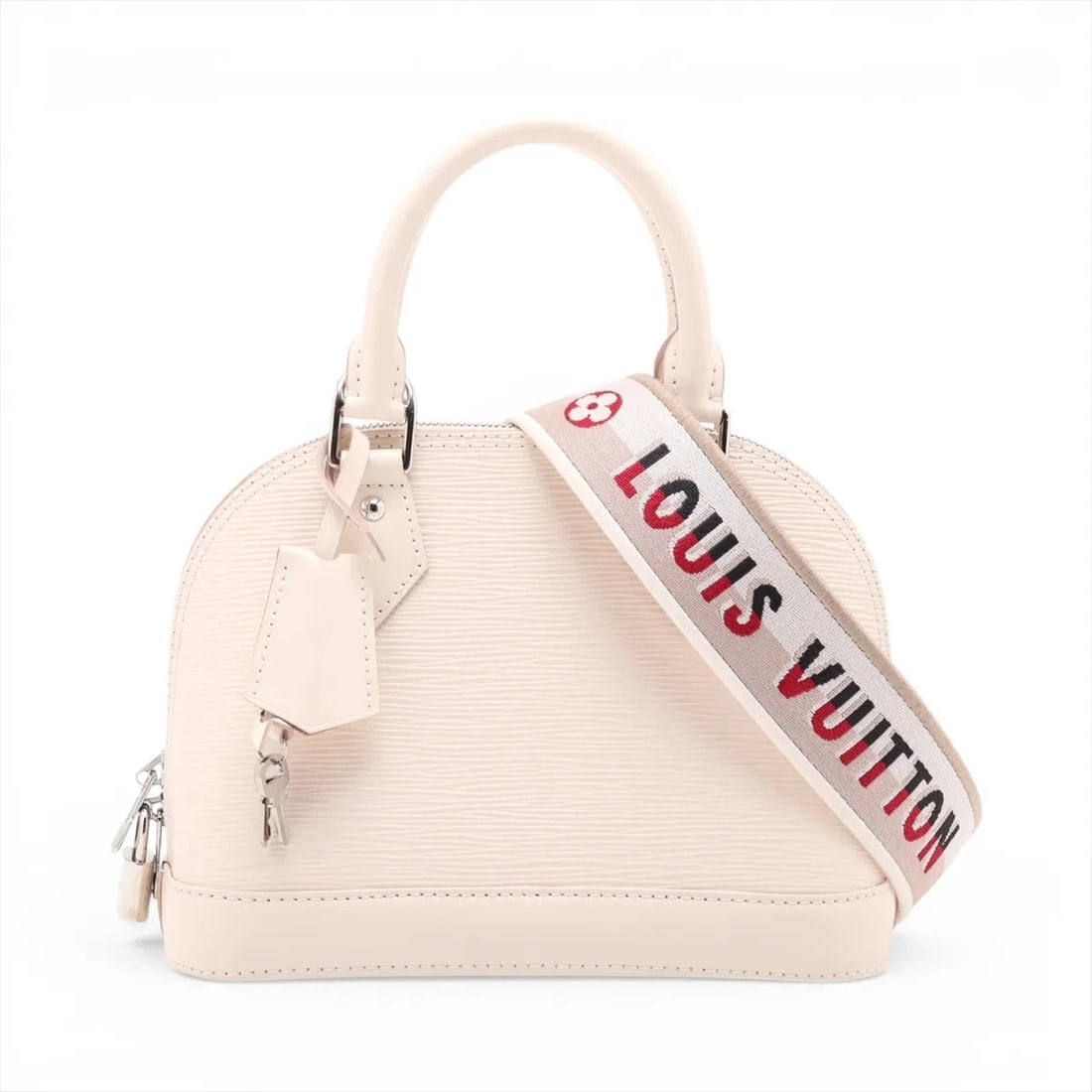 LOUIS VUITTON EPI ALMA: Louis Vuitton Epi Alma Brand: Louis Vuitton Type/Style: Top Handle Bag Material: None Color: White Size: Height:6.9inchLength:9.3inchDepth:4.5inch Accessories: None Accessories Notice: When