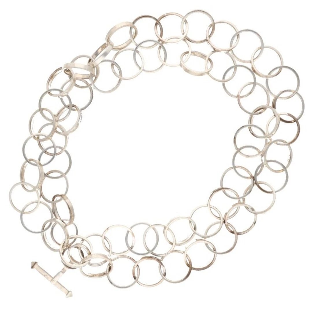 TIFFANY & CO. PALOMA PICASSO SILVER RING: Tiffany & Co. Paloma Picasso Silver Ring Brand: Tiffany & Co. Type/Style: Necklace Material: 925 Silver Color: silver Size: total length 96.5cm Accessories: None Accessories Notice: When p