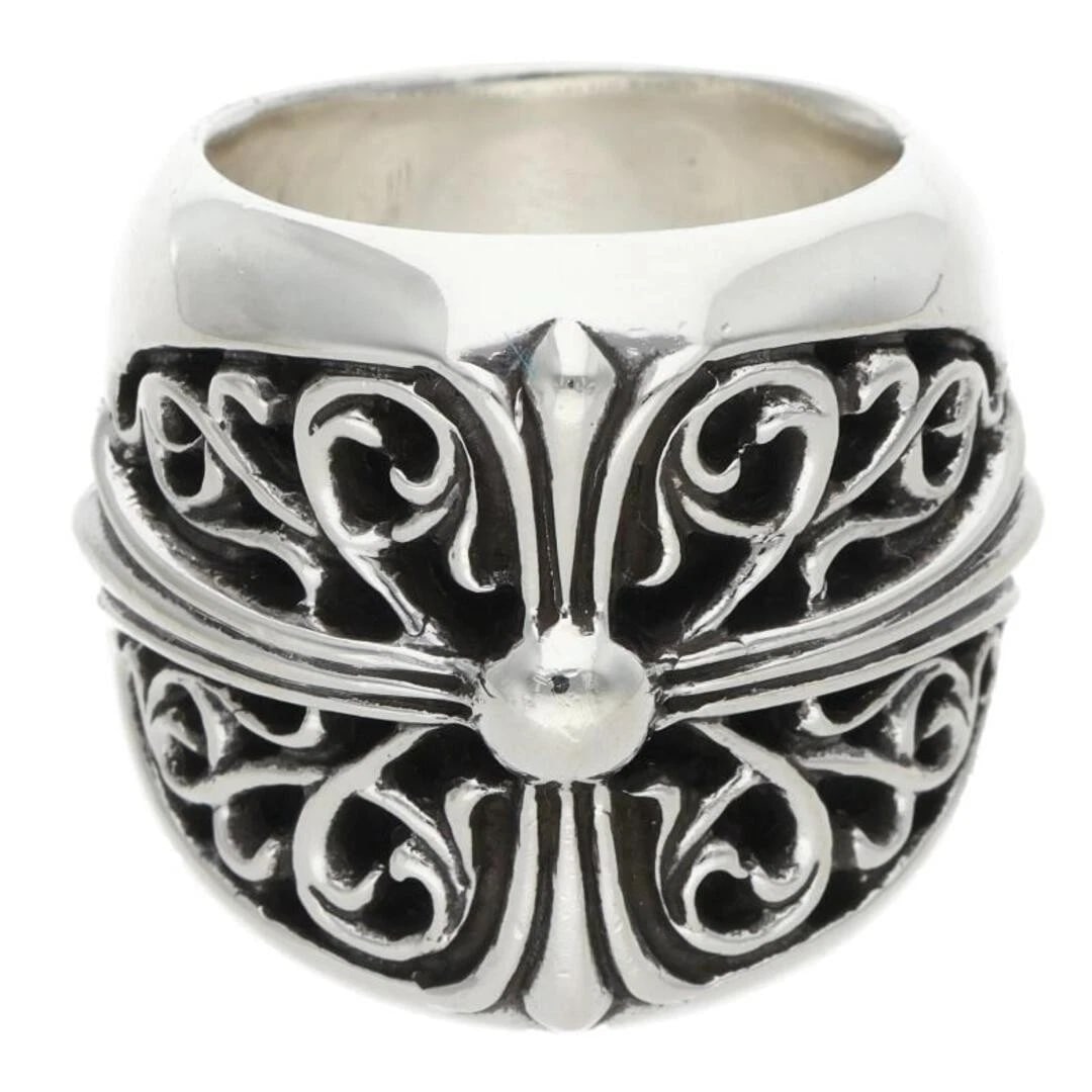 CHROME HEARTS CLASSIC OVAL CROSS SILVER RING: Chrome Hearts Classic Oval Cross Silver Ring Brand: Chrome Hearts Type/Style: Ring Material: 925 Silver Color: silver Size: US Size 16.5 Accessories: None Accessories Notice: When purchasing