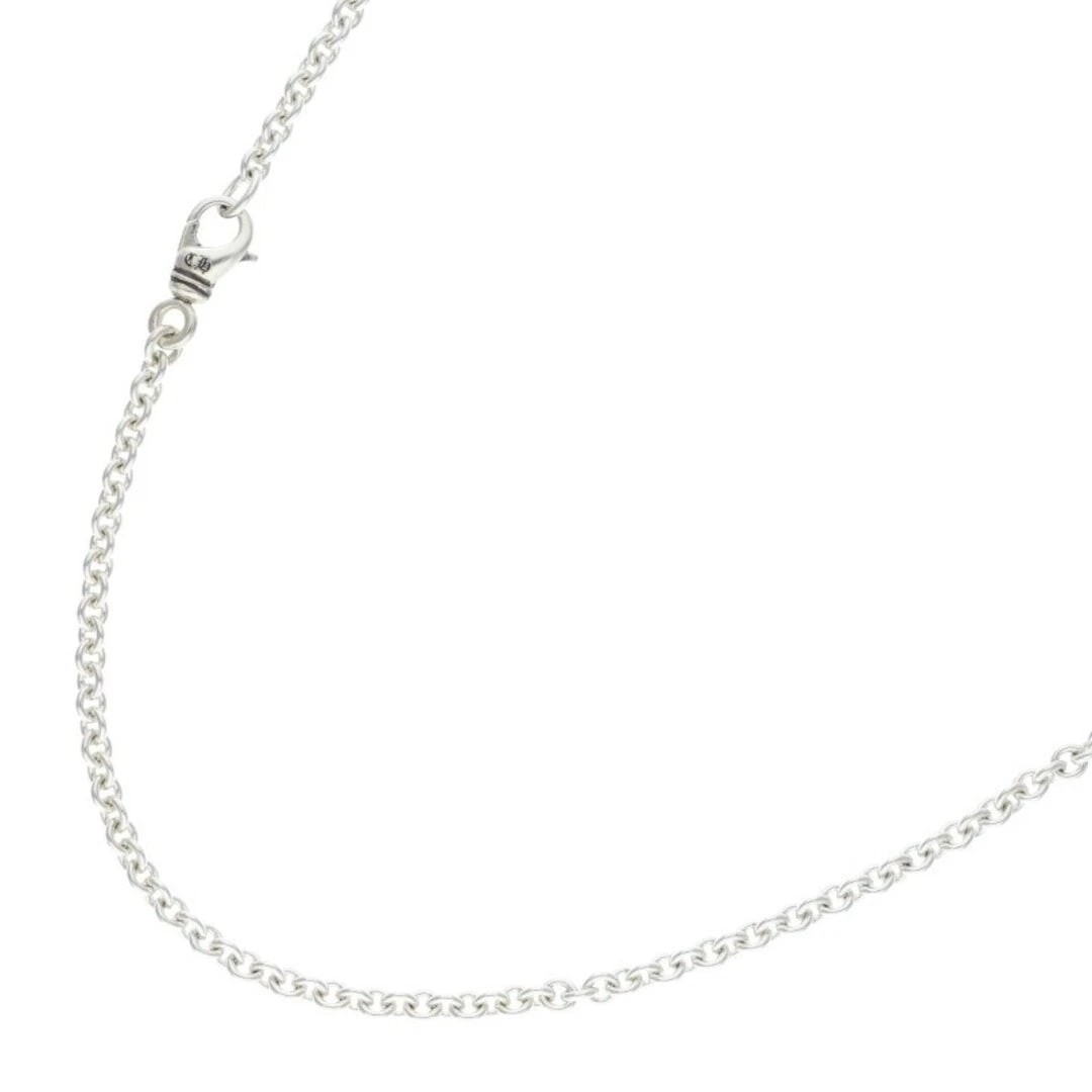 CHROME HEARTS CHAIN SILVER NECKLACE: Chrome Hearts CHAIN Silver Necklace Brand: Chrome Hearts Type/Style: Necklace Material: 925 Silver Color: silver Size: total length 76cm Accessories: None Accessories Notice: When purchasing