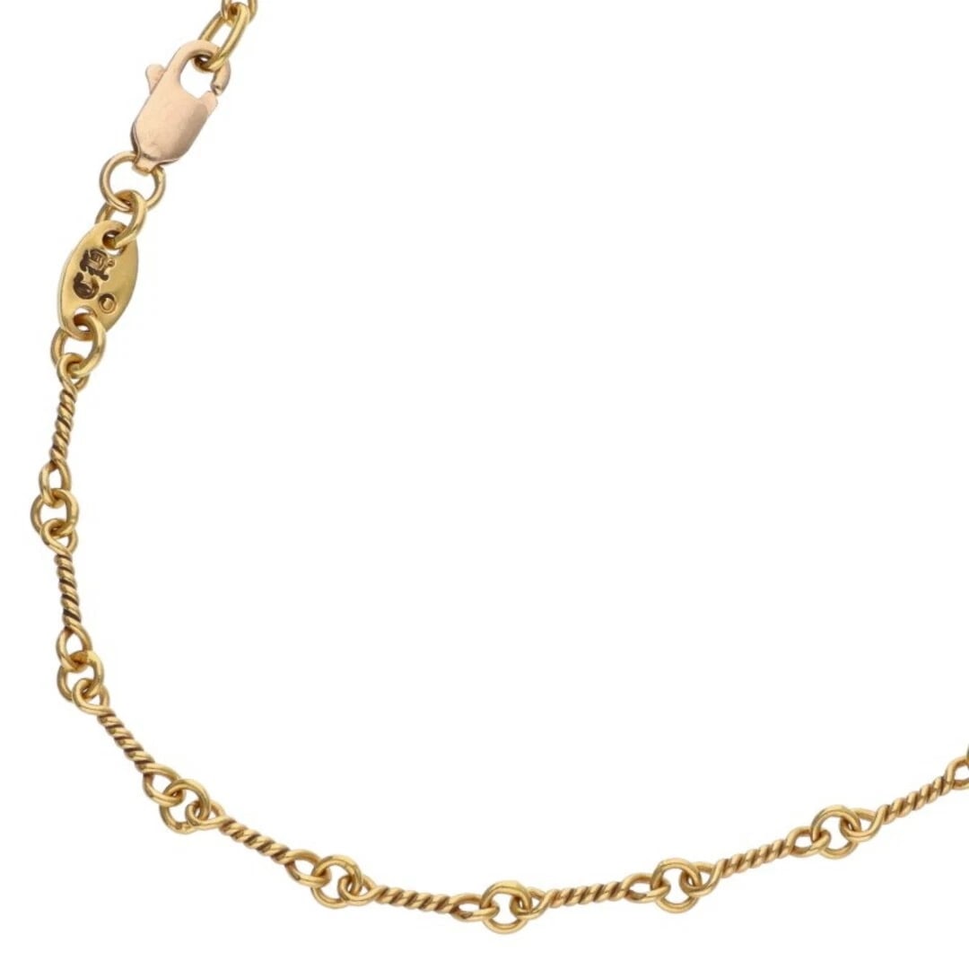 CHROME HEARTS NECKCHAIN TWIST CHAIN GOLD NECKLACE: Chrome Hearts NECKCHAIN Twist Chain Gold Necklace Brand: Chrome Hearts Type/Style: Necklace Material: 22K Gold Color: Gold Size: total length 46cm Accessories: None Accessories Notice: When