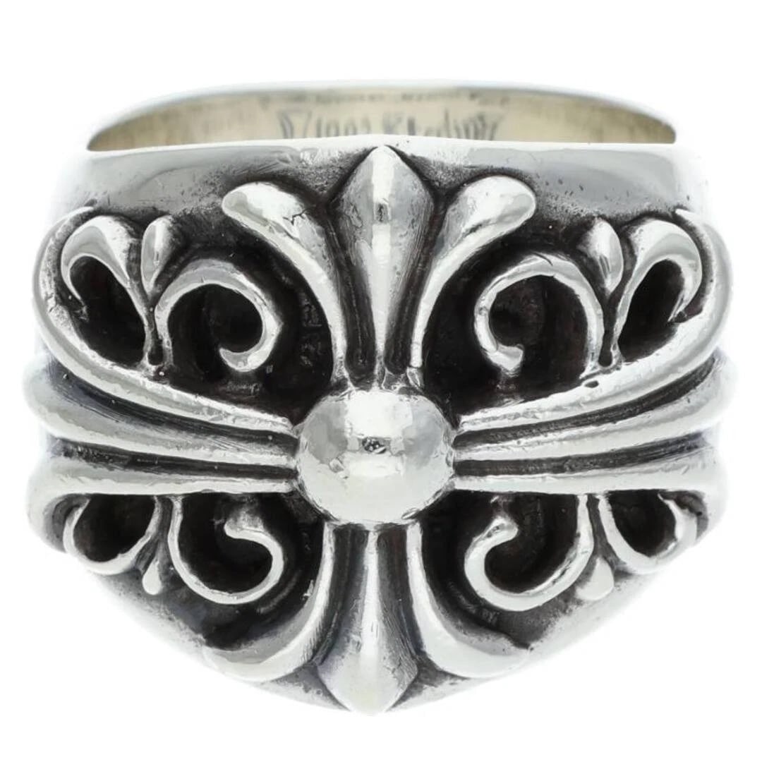 CHROME HEARTS KEEPER SILVER RING: Chrome Hearts KEEPER Silver Ring Brand: Chrome Hearts Type/Style: Ring Material: 925 Silver Color: silver Size: US Size 20 Accessories: None Accessories Notice: When purchasing pre-owned goods,