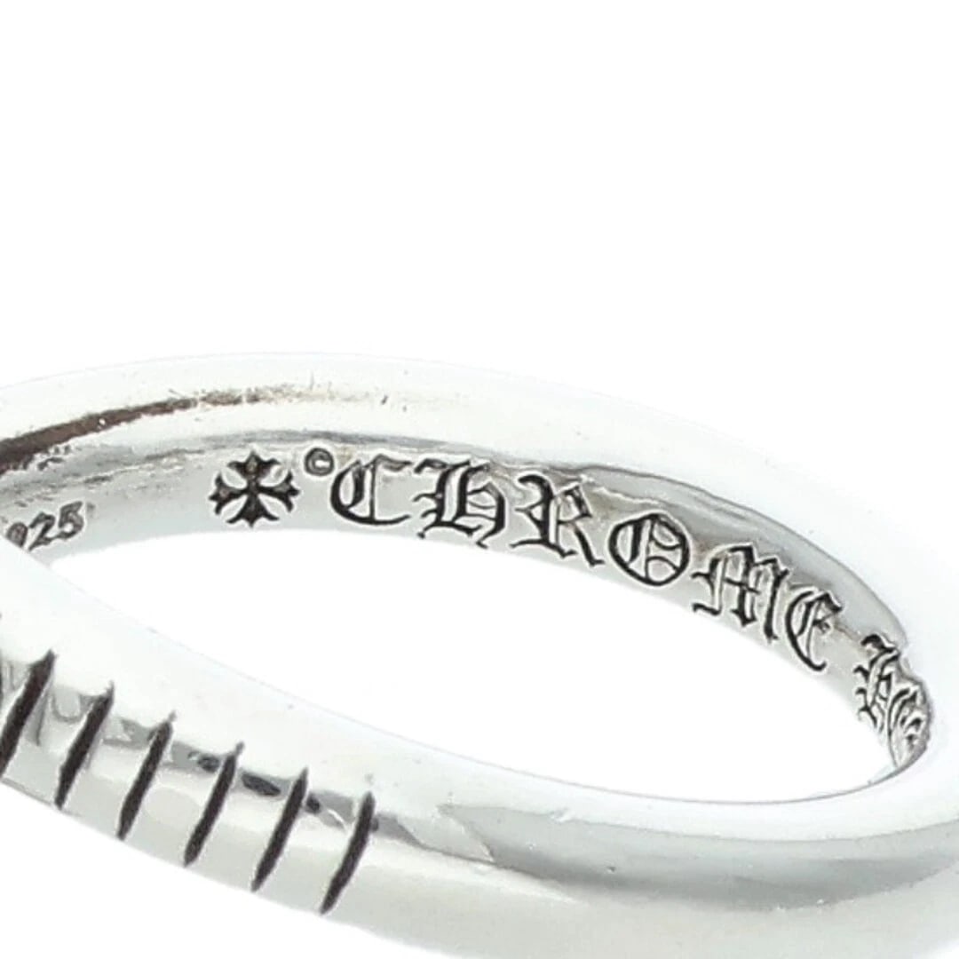 CHROME HEARTS NAIL FLAT SILVER RING - 3