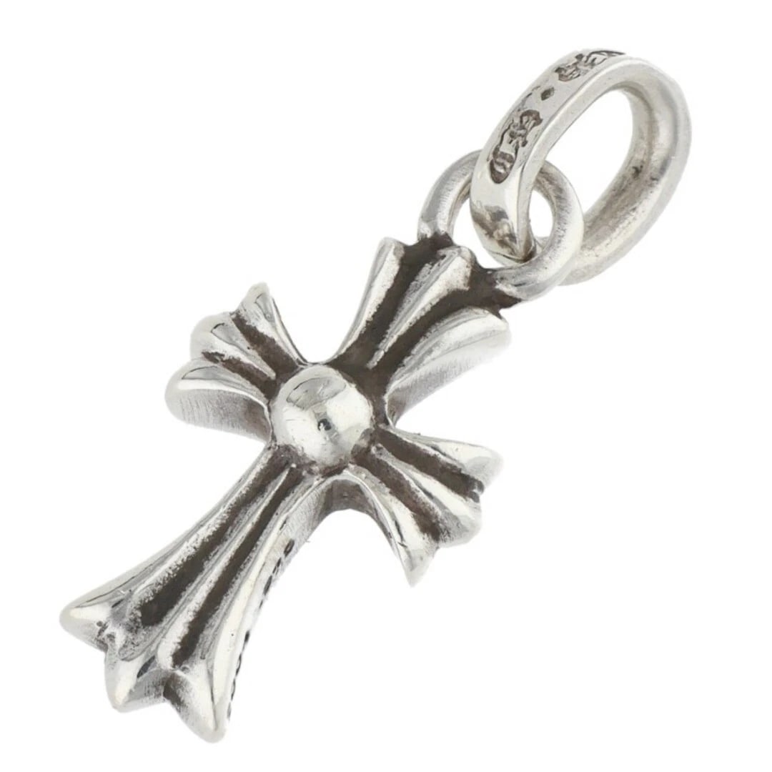 CHROME HEARTS BABY FAT CHARM SILVER NECKLACE TOP: Chrome Hearts Baby Fat Charm Silver Necklace Top Brand: Chrome Hearts Type/Style: Necklace Material: 925 Silver Color: silver Size: vertical 2.4cm Accessories: None Accessories Notice: When