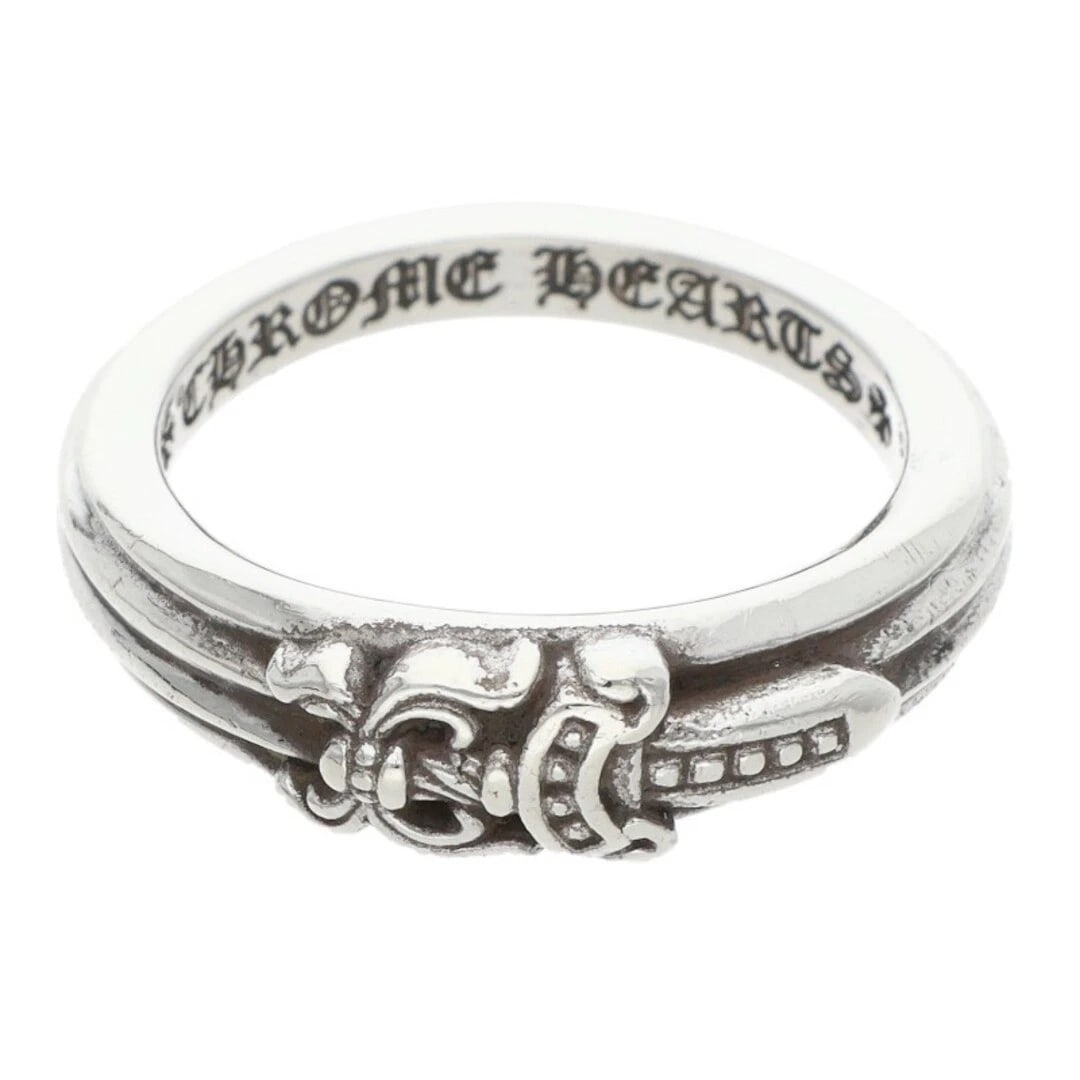 CHROME HEARTS CLASSIC DAGGER SILVER RING: Chrome Hearts Classic Dagger Silver Ring Brand: Chrome Hearts Type/Style: Ring Material: 925 Silver Color: silver Size: US Size 11 Accessories: None Accessories Notice: When purchasing pre