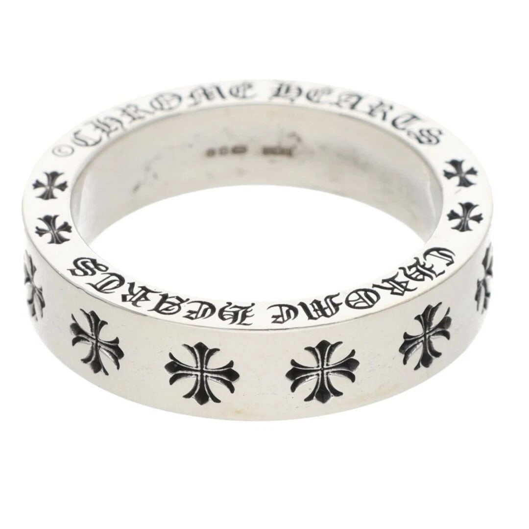 CHROME HEARTS SPACER FOREVER SILVER RING: Chrome Hearts Spacer Forever Silver Ring Brand: Chrome Hearts Type/Style: Ring Material: 925 Silver Color: silver Size: 10 - 10.25 US Accessories: None Accessories Notice: When purchasing pre-owned