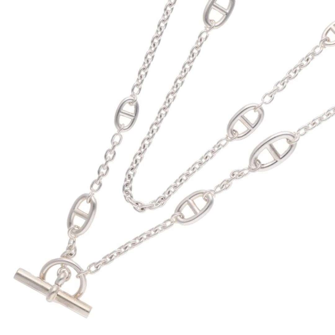 HERMES FARANDOLE LONG NECKLACE: Hermes Farandole Long Necklace Brand: HERMES Type/Style: Necklace Material: 925 Silver Color: silver Size: total length 161cm Accessories: None Accessories Notice: When purchasing pre-owne
