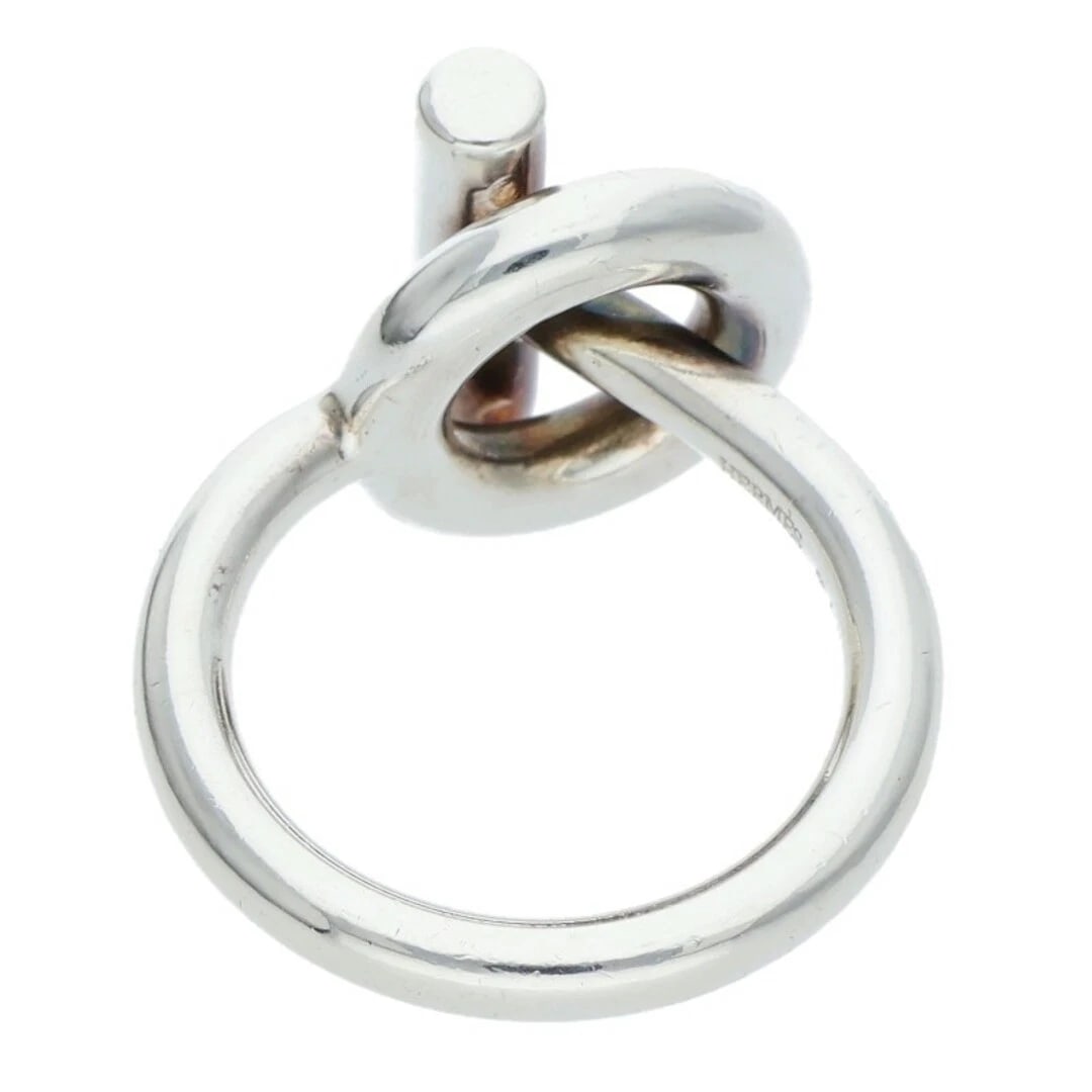 HERMES ECHAPPEE ECHAPE SILVER RING - 2