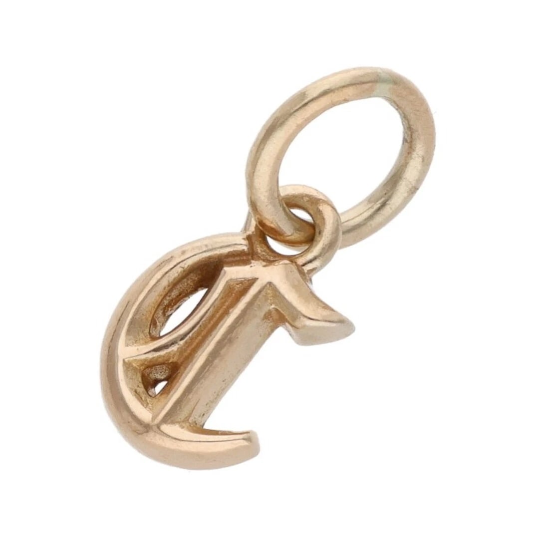 CHROME HEARTS STACK ALPHABET CHARM C INITIAL GOLD NECKLACE TOP: Chrome Hearts Stack Alphabet Charm C Initial Gold Necklace Top Brand: Chrome Hearts Type/Style: Necklace Material: 22K Yellow Gold Color: YG Size: vertical 1.3cm Accessories: None Accessor