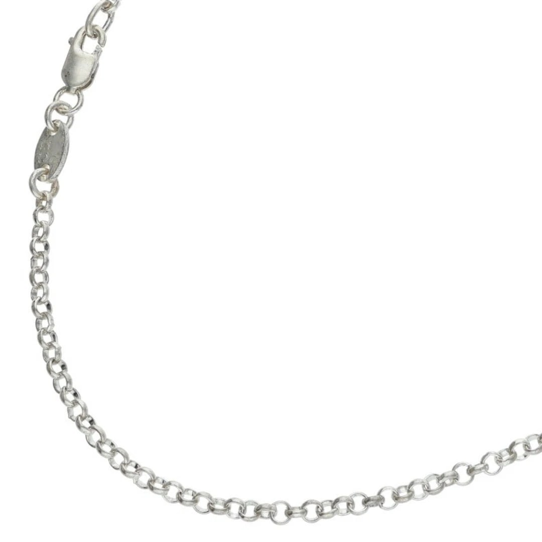 CHROME HEARTS NECKCHAIN ROLL CHAIN SILVER NECKLACE: Chrome Hearts Neckchain Roll Chain Silver Necklace Brand: Chrome Hearts Type/Style: Necklace Material: 925 Silver Color: silver Size: total length 45.5cm Accessories: None Accessories Noti