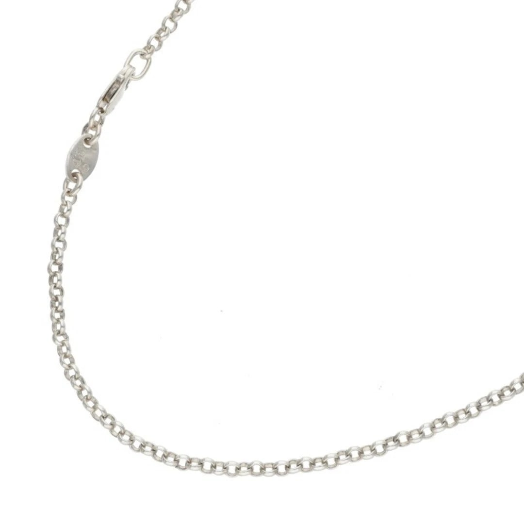 CHROME HEARTS PAPER CHAIN SILVER NECKLACE: Chrome Hearts PAPER CHAIN Silver Necklace Brand: Chrome Hearts Type/Style: Necklace Material: 925 Silver Color: silver Size: total length 46cm Accessories: None Accessories Notice: When purchasing