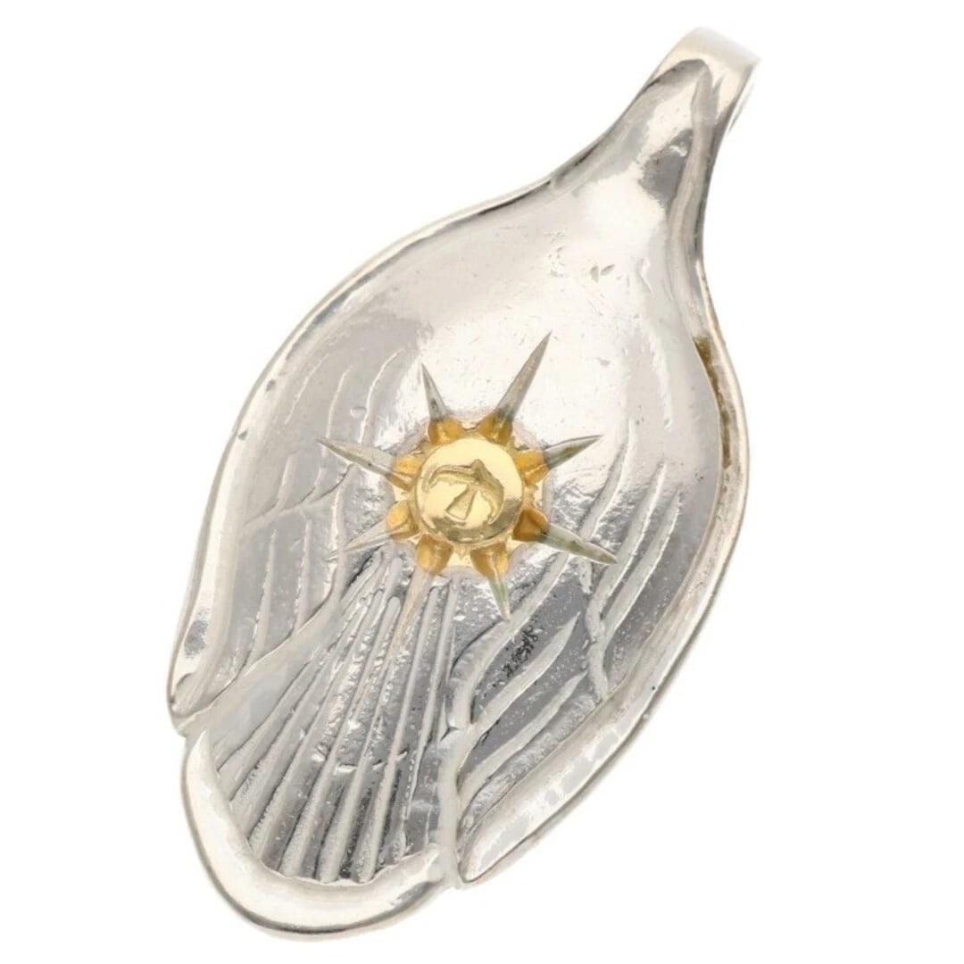 GORROWS GOLD METAL SPOON NECKLACE TOP: Gorrows gold metal spoon necklace top Brand: goro's Type/Style: Necklace Material: 925 Silver Color: silver Size: vertical 4.9cm Accessories: None Accessories Notice: When purchasing pre-owned goods,