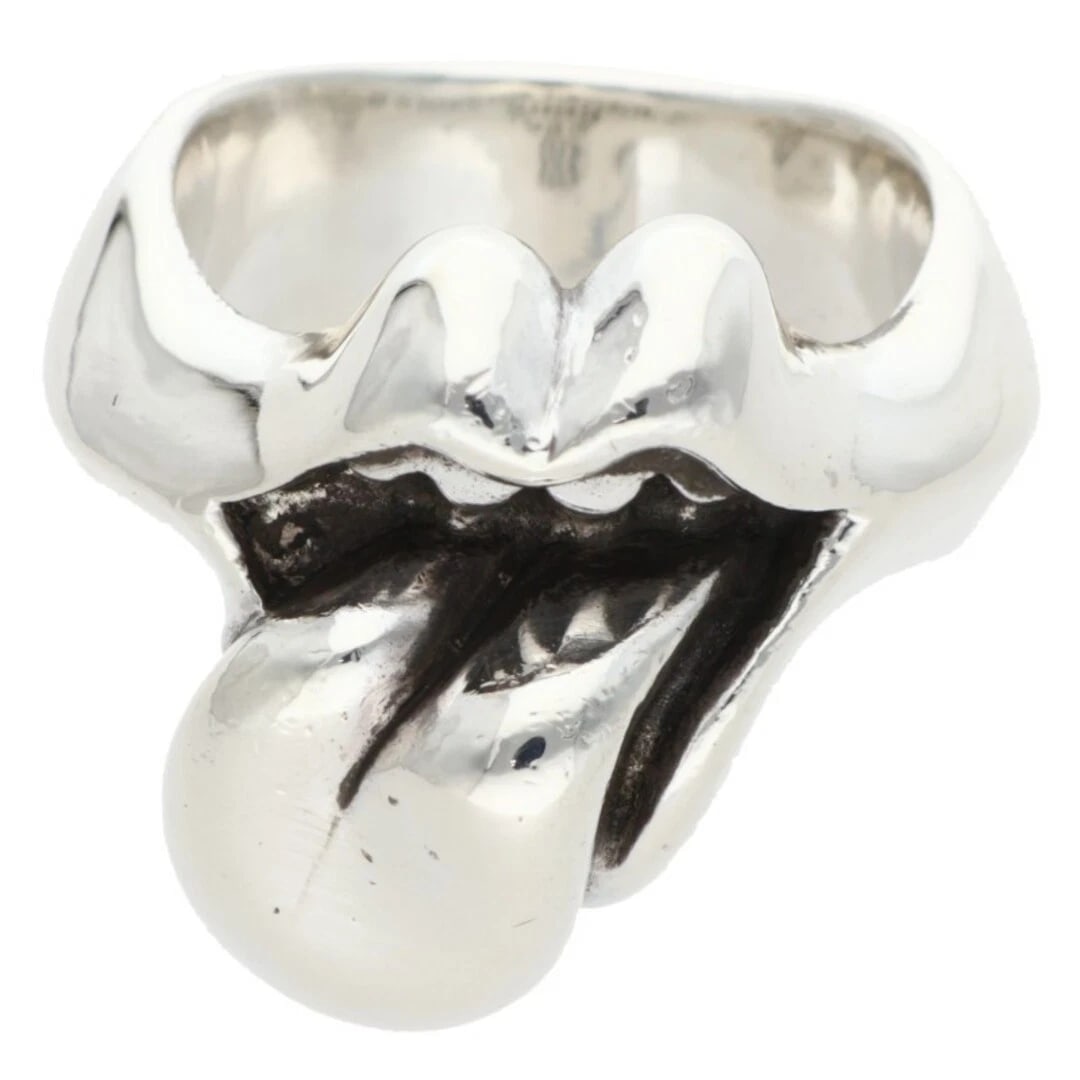 CHROME HEARTS TONGUE-MD AND TAN MEDIUM SILVER RING: Chrome Hearts Tongue-MD and Tan Medium Silver Ring Brand: Chrome Hearts Type/Style: Ring Material: 925 Silver Color: silver Size: 9 US Accessories: None Accessories Notice: When purchasi