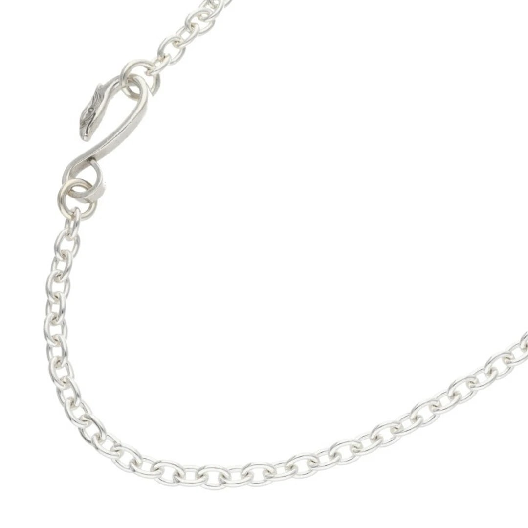 GOROSE THICK ROUND CHAIN NECKLACE: Gorose Thick Round Chain Necklace Brand: goro's Type/Style: Necklace Material: 925 Silver Color: silver Size: total length 50cm Accessories: None Accessories Notice: When purchasing pre-owned goods,