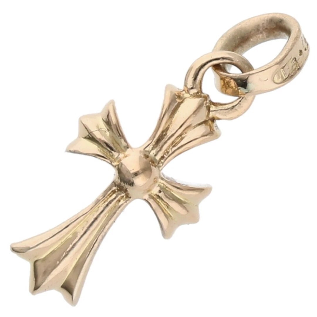 CHROME HEARTS CRS BBYFAT BABY FAT CHARM GOLD NECKLACE TOP: Chrome Hearts CRS BBYFAT Baby Fat Charm Gold Necklace Top Brand: Chrome Hearts Type/Style: Necklace Material: 22K Yellow Gold Color: YG Size: vertical 2.4cm Accessories: None Accessories N