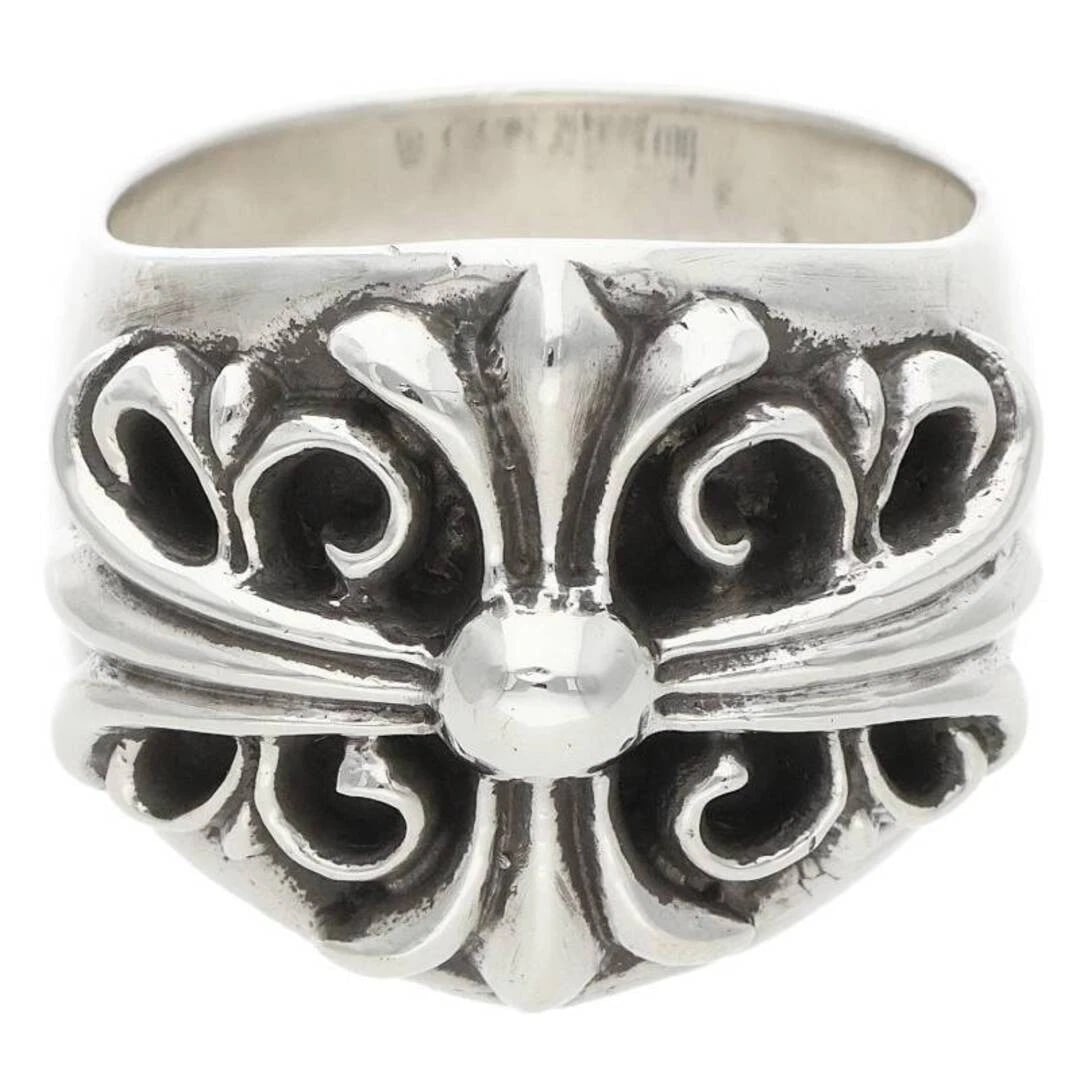 CHROME HEARTS KEEPER SILVER RING: Chrome Hearts KEEPER Silver Ring Brand: Chrome Hearts Type/Style: Ring Material: 925 Silver Color: silver Size: 9.75 - 10 US Accessories: None Accessories Notice: When purchasing pre-owned goods,